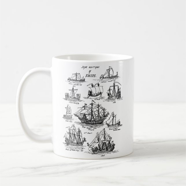 ALTE SEGELSCHIFFE KAFFEETASSE (Links)