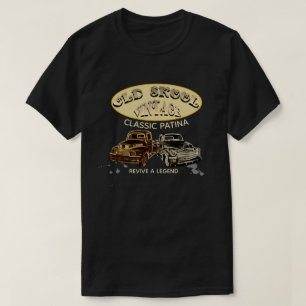 Alte Skool klassische Patina-LKWs - T-Shirt