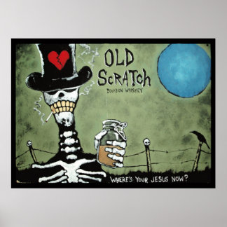 ALTE SKRATCH Wo ist dein Jesus jetzt? Poster