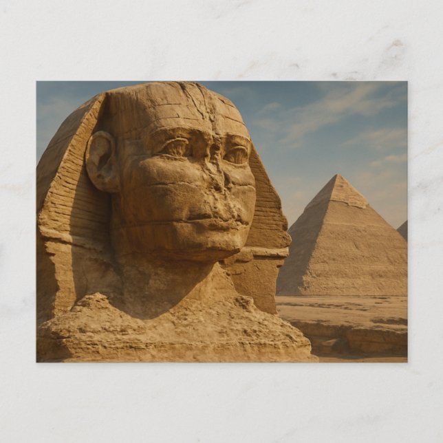 Alte Sphinx Pyramiden Mystique Postcard Kunst, Dic Postkarte (Vorderseite)