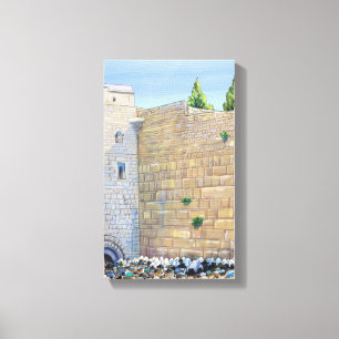 Alte Stadt Israel der Western-Wand-KOTEL Jerusalem Leinwanddruck