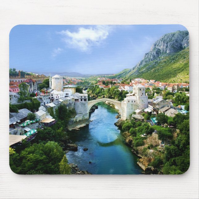 Alte Stadt Mostars Mousepad (Vorne)