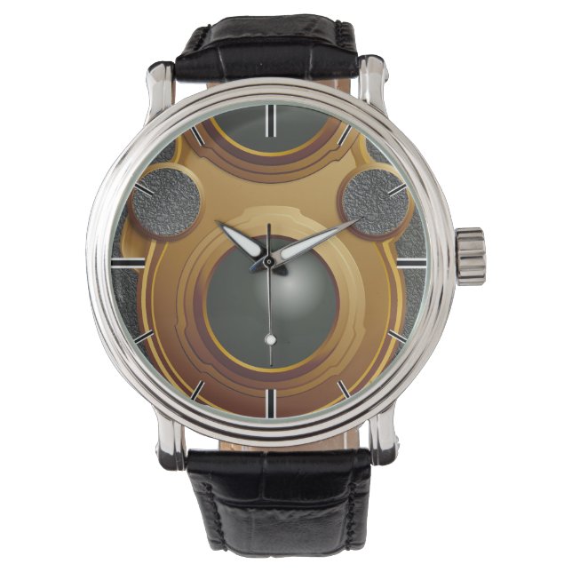 Alte Steampunk-Kamera Armbanduhr (Vorderseite)