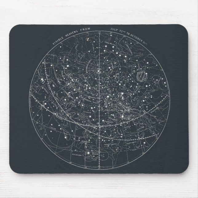 Alte Sternenkarte Mousepad (Vorne)