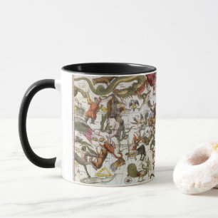 Alte Sternkarte der Konstellation von Backer und B Tasse