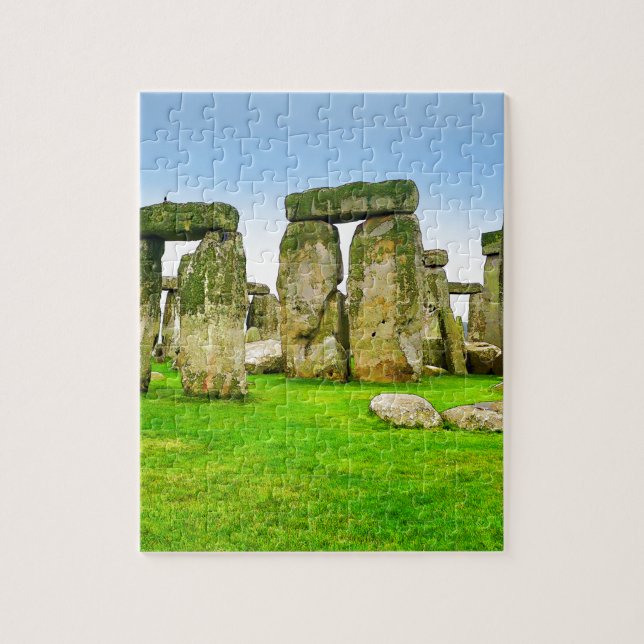 Alte Stonehenge Stehend Stones im Sommer Kunst (Vertikal)