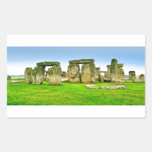 Alte Stonehenge Stehend Stones im Sommer Kunst Rechteckiger Aufkleber