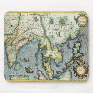 Alte Südostasienkarte von Mercator / Hondius Mousepad