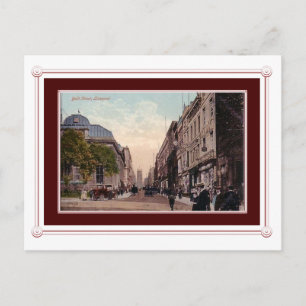 Alte Szene von Liverpool, England Postkarte
