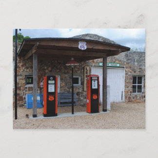 Alte Tankstelle an der Route 66 Postkarte