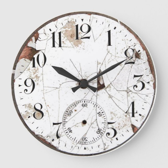 Alte Taschen-Uhr-Wanduhr Große Wanduhr (Vorderseite)