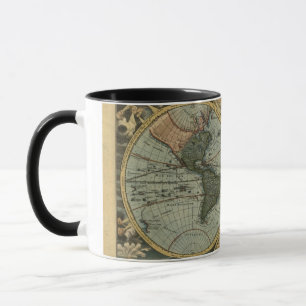 Alte Tasse der Weltkarte