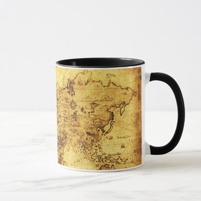 Alte Tasse der Weltkarte (Rechts)