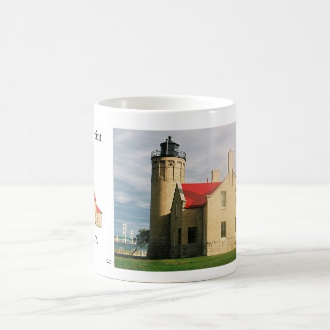 Alte Tasse Mackinac Point Lighthouse (Mittel)