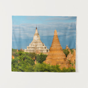 Alte Tempel und Pagoden Bagan Wandteppich