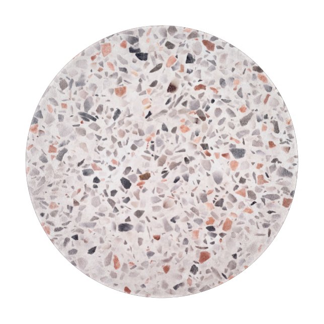 Alte Terrazzo Textur, hemmen Muster. Schneidebrett (Vorderseite)