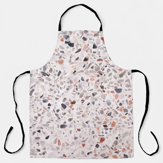 Alte Terrazzo Textur, hemmen Muster. Schürze (Vorderseite)