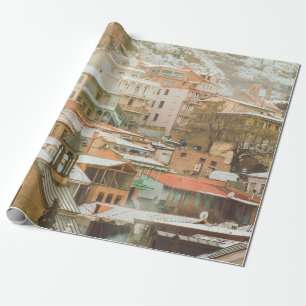 Alte Tiflis historische Gebäude. Kaukasusreise  Geschenkpapier
