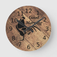 Alte Timer Black Rooster-Silhouette