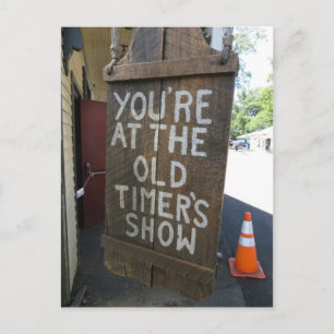 Alte Timer unterschreiben Postkarte