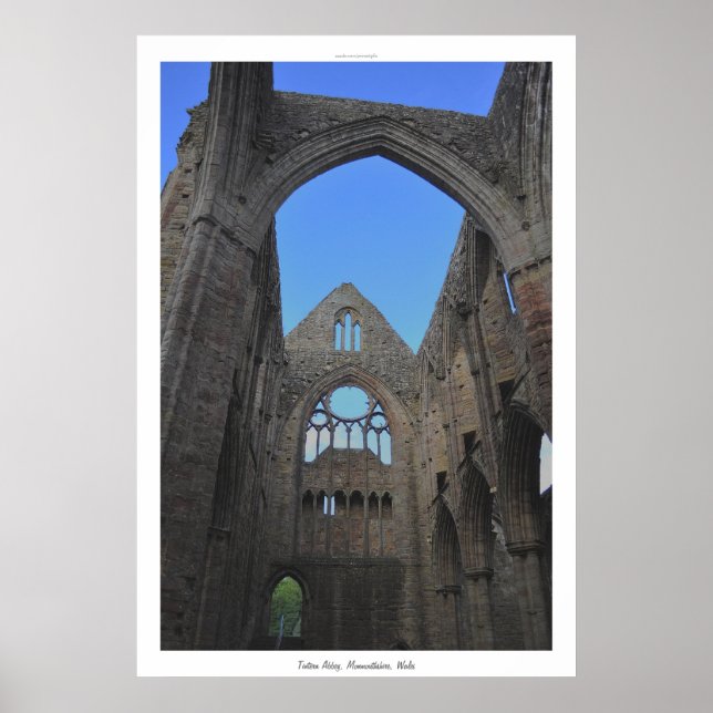 Alte Tintern Abbey I Zisterzienserkloster Wales Poster (Vorne)