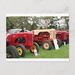 Alte Traktoren landwirtschaftliche Maschinen 2 Postkarte