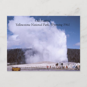 Alte Treppe zum Yellowstone Nationalpark Postkarte