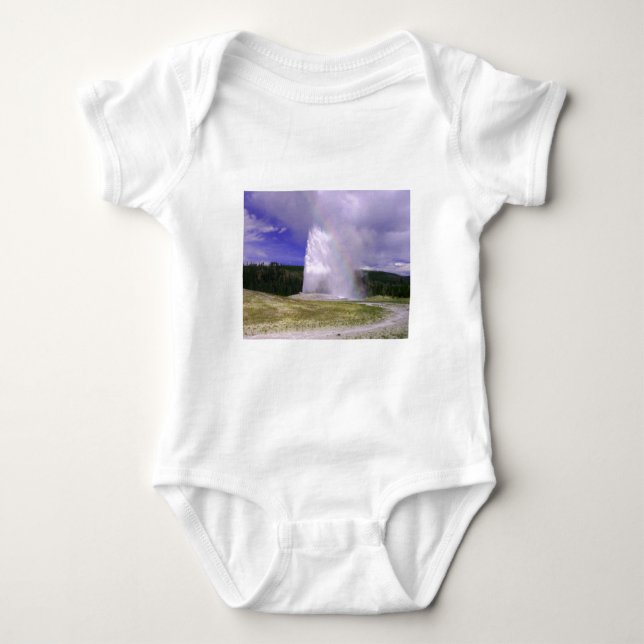 Alte Treue im Yellowstone Nationalpark Baby Strampler (Vorderseite)