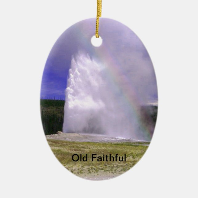 Alte Treue im Yellowstone Nationalpark Keramikornament (Vorne)