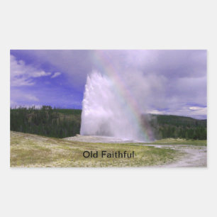 Alte Treue im Yellowstone Nationalpark Rechteckiger Aufkleber