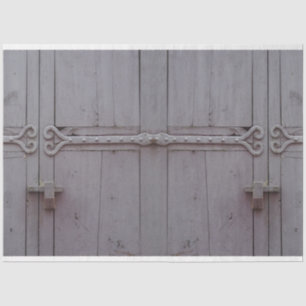 Alte Tür Hinged Gray Rustic Decoupage 20x30 Seidenpapier