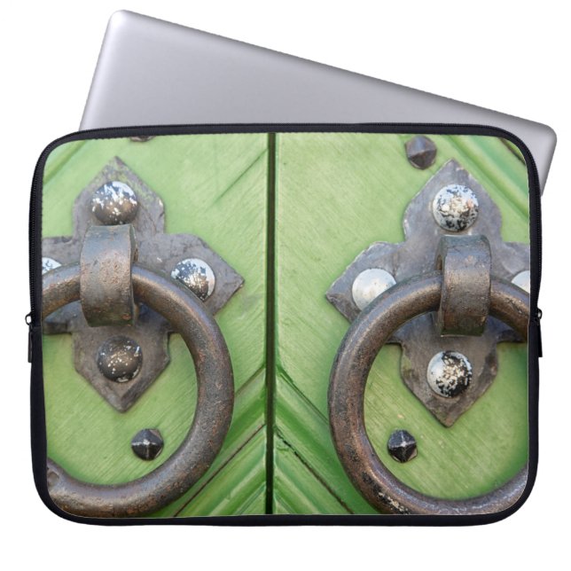 Alte Tür Laptopschutzhülle (Vorderseite)