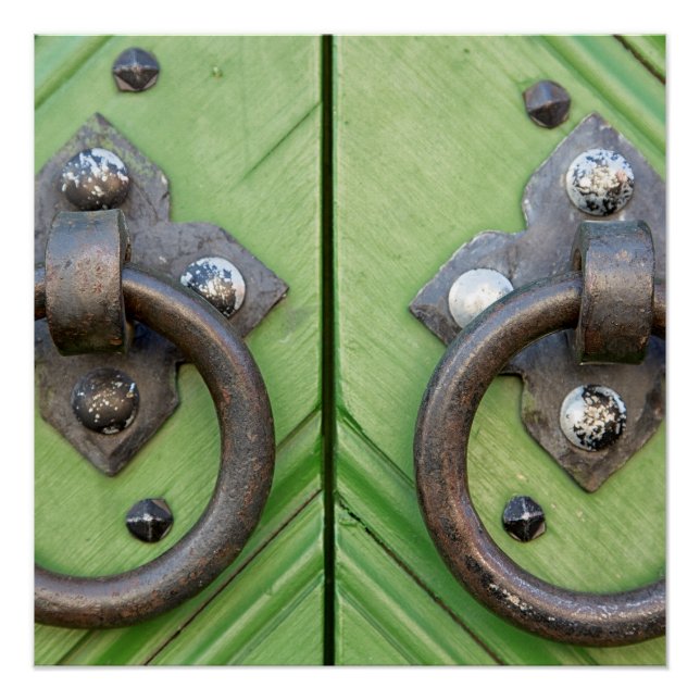 Alte Tür Poster (Vorderseite)