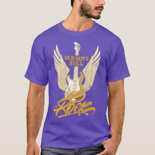 Alte Typ Rock Bassist Retro Bass Gitarre T-Shirt