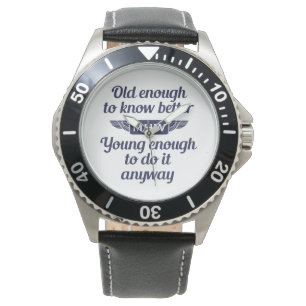 "Alte u. junge" kundenspezifische Monogrammuhren Armbanduhr