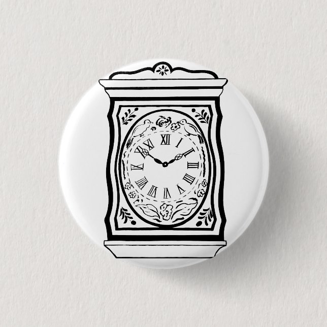 Alte Uhrfläche. Button (Vorderseite)