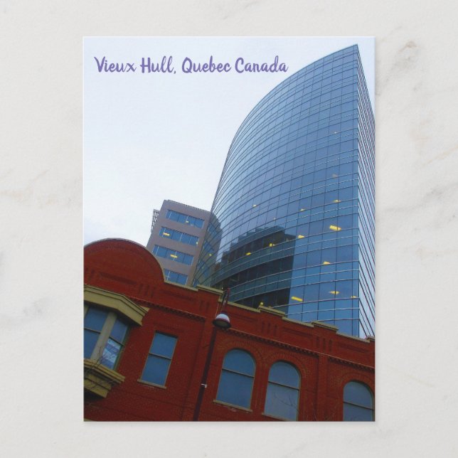 Alte und neue Gebäude Im Zentrum von Vieux Hull Postkarte (Vorderseite)