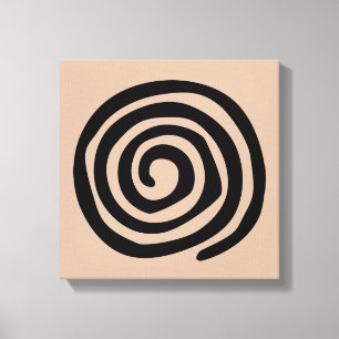 Alte ursprüngliche Kunst der Stammes- Leinwanddruck