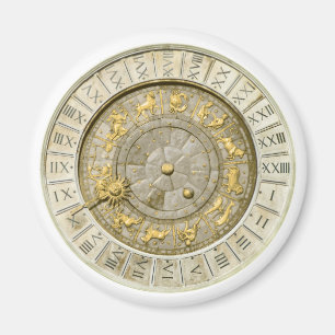 Alte Venedig-Uhr Magnet