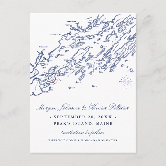 ALTE VERSION Save the Date Postkarte (Vorderseite)