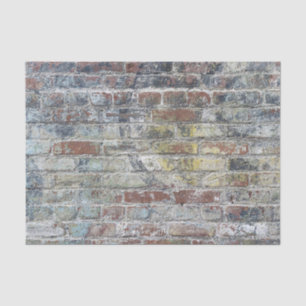 Alte verwitterte Backsteinmauer-Beschaffenheit Seidenpapier