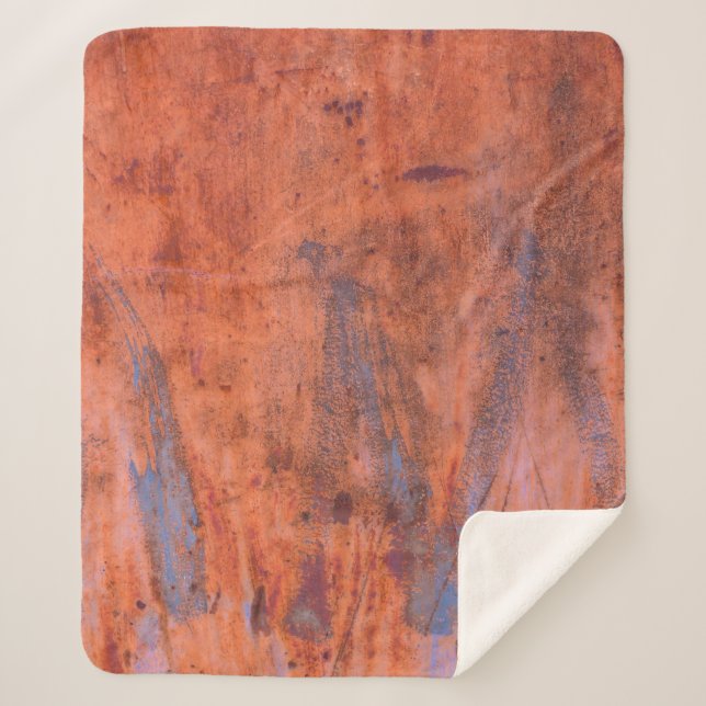 Alte verwitterte rostige Textur abstrakt, altert,  Sherpadecke (Vorderseite)