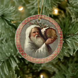 Alte viktorianische rustikale Familie Personalisie Keramik Ornament