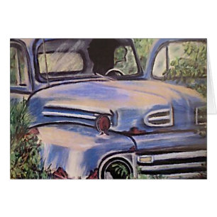 Alte Vintage LKW-Kunst