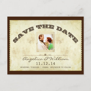 alte Vintage Postkarten des Karten-Fotos Save the