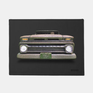 Alte Vintage Ratte Rod Lieferwagen Truck Zombie Fußmatte