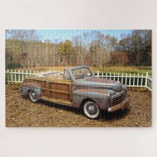 Alte Vintage-Rostlaube Scheunenfund Auto Woody Cab