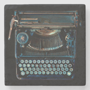 alte Vintage Schreibmaschine Schreibmaschine Steinuntersetzer