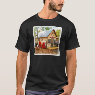 Alte Vintage Tankstelle T-Shirt