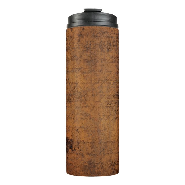 Alte Vintage Textur Thermosbecher (Vorderseite)
